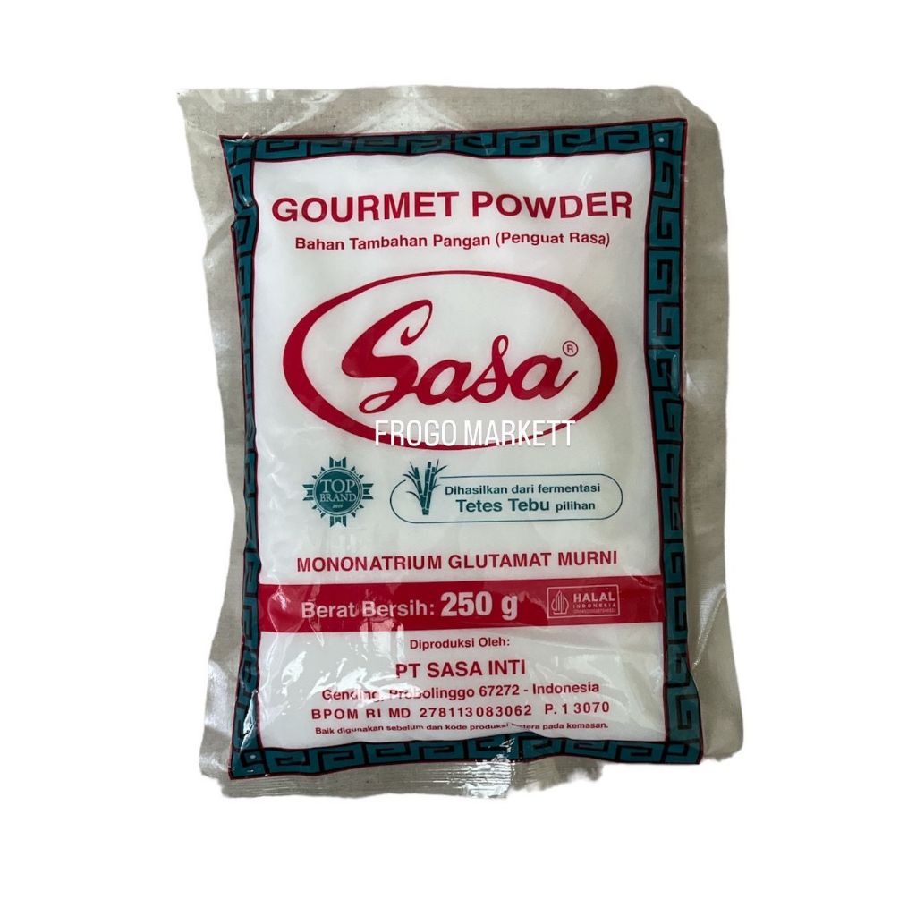 

Sasa Gourmet Powder Micin Penyedap Rasa MSG Mono Sodium Glutamat Murni 250gr