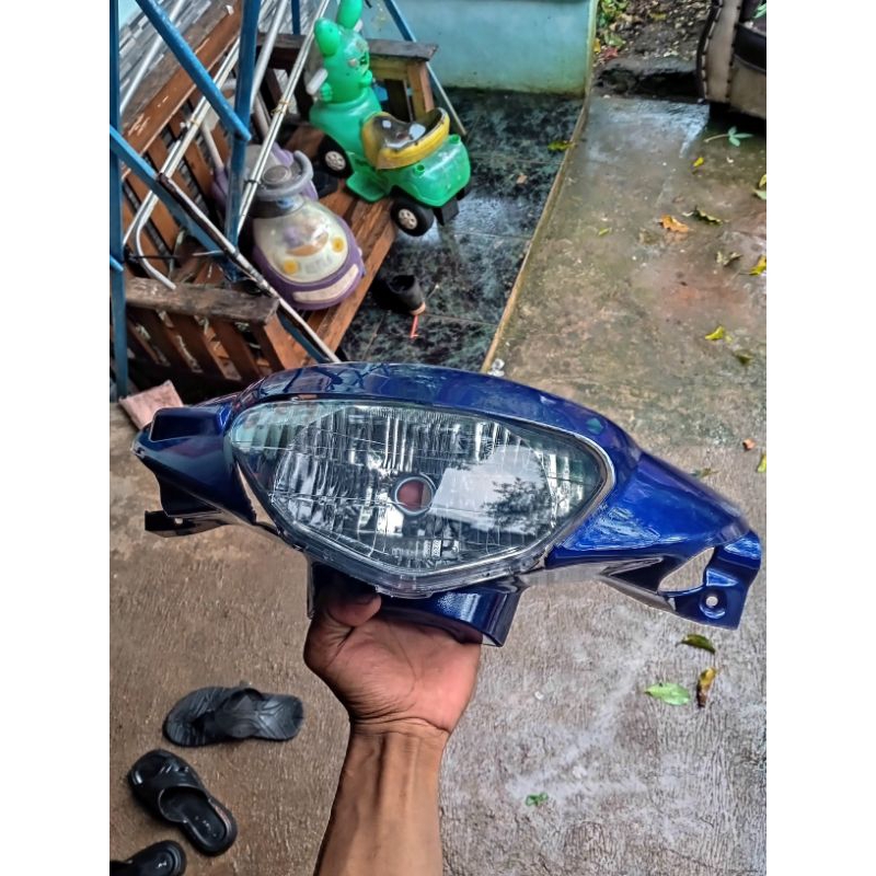 batok depan Mio sporty biru tua+ reflektor