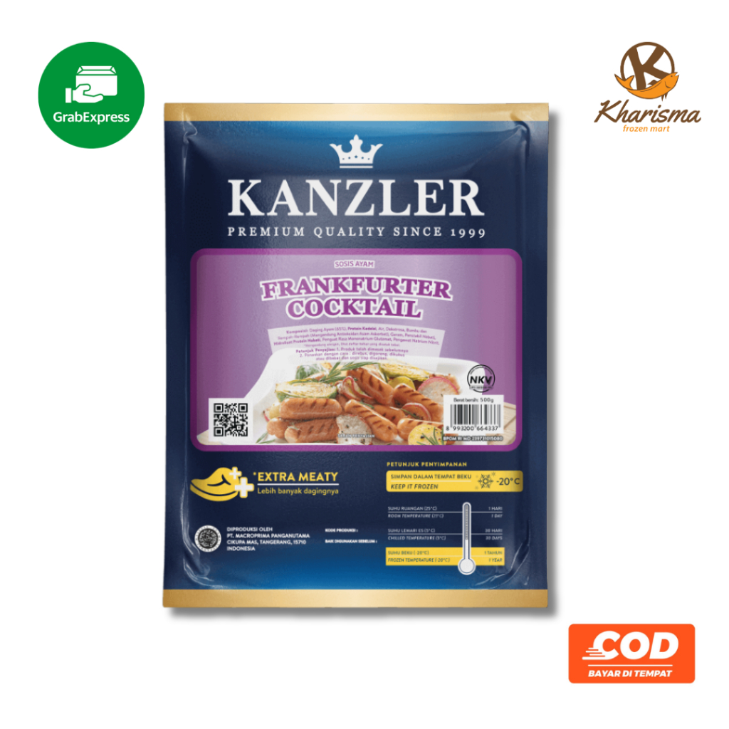 

Sosis Kanzler Coctail Frankfurter 500g Frozen Food