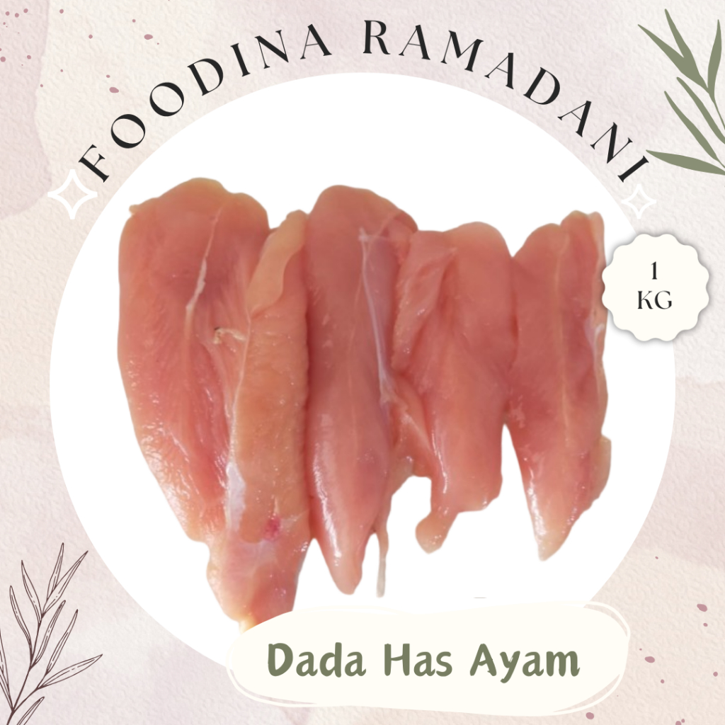 

DADA HAS Dalam Ayam - Tenderloin Chicken Breast Fresh [ Berat 1.000gr ] Harga Per KG