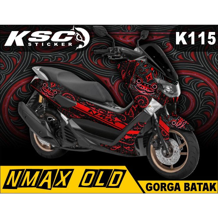 DECAL STICKER YAMAHA NMAX OLD BATIK GORGA BATAK [K115] DEKAL STIKER NMAX LAMA GORGA BATAK