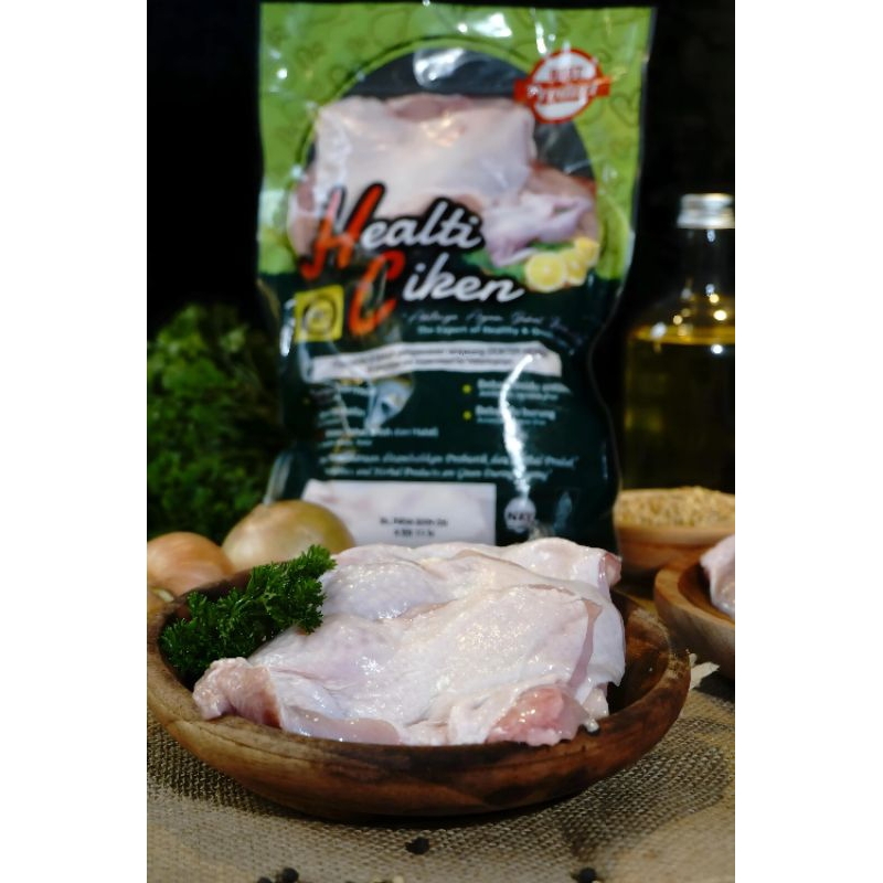 

Healti Ciken Boneless/Fillet Paha skin on Ayam Probiotik