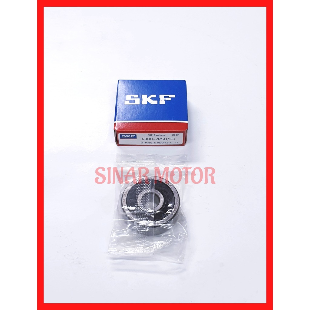 Bearing 6300 2RS SKF tutup karet