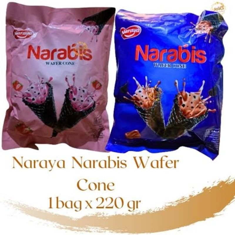 

Narabis Wafercone 220gr Murah