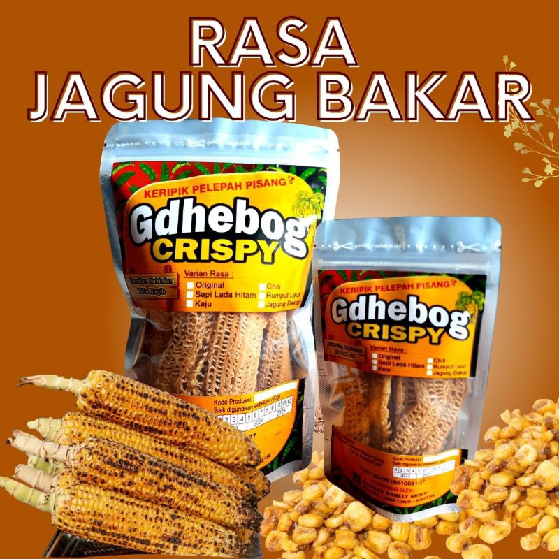 

Snack Keripik Pelepah Pisang Debog Rasa Jagung Bakar