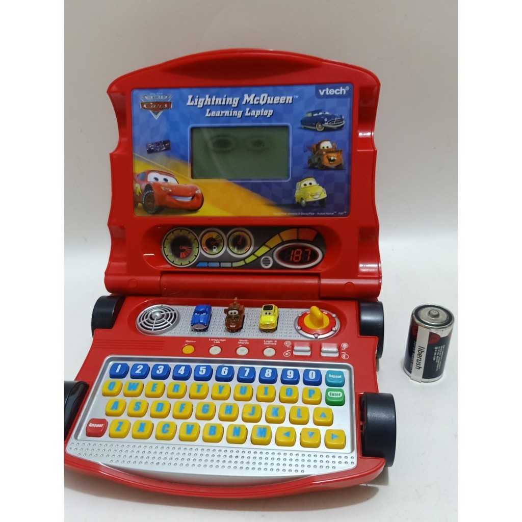 vtech disney cars lightning mcqueen learning laptop education toys baby mainan edukasi anak