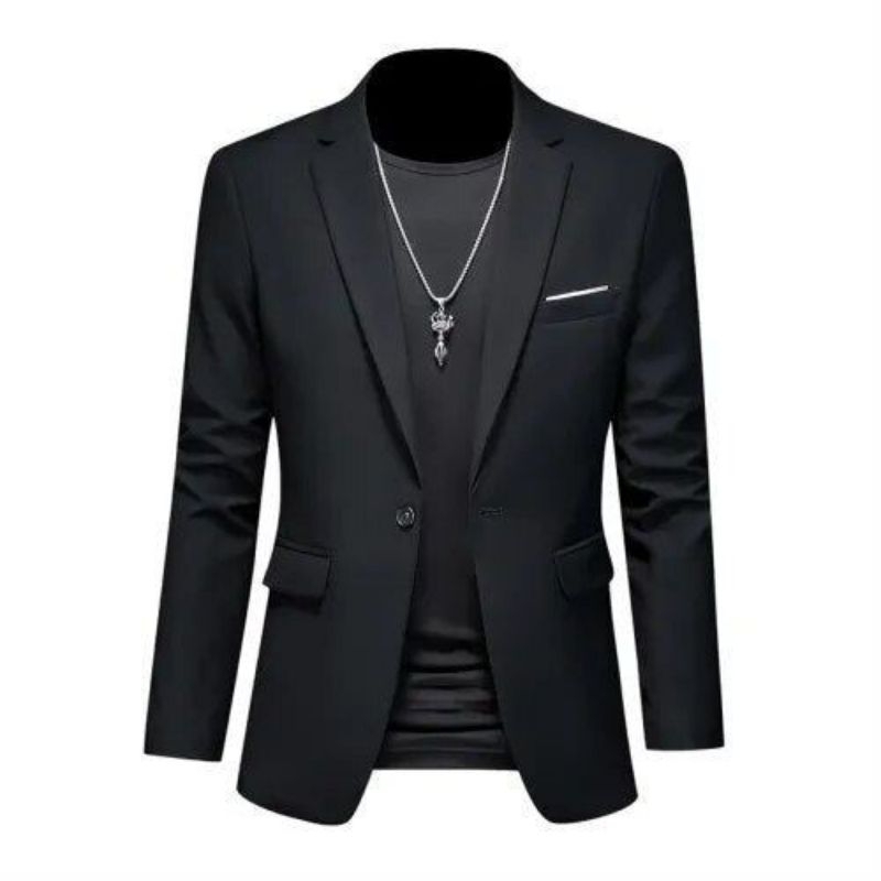 JAS BLAZER PRIA DEWASA JAS NIKAH JAS BLAZER KANTOR JAS WISUDA - JAS BLAZER PRIA WARNA HITAM