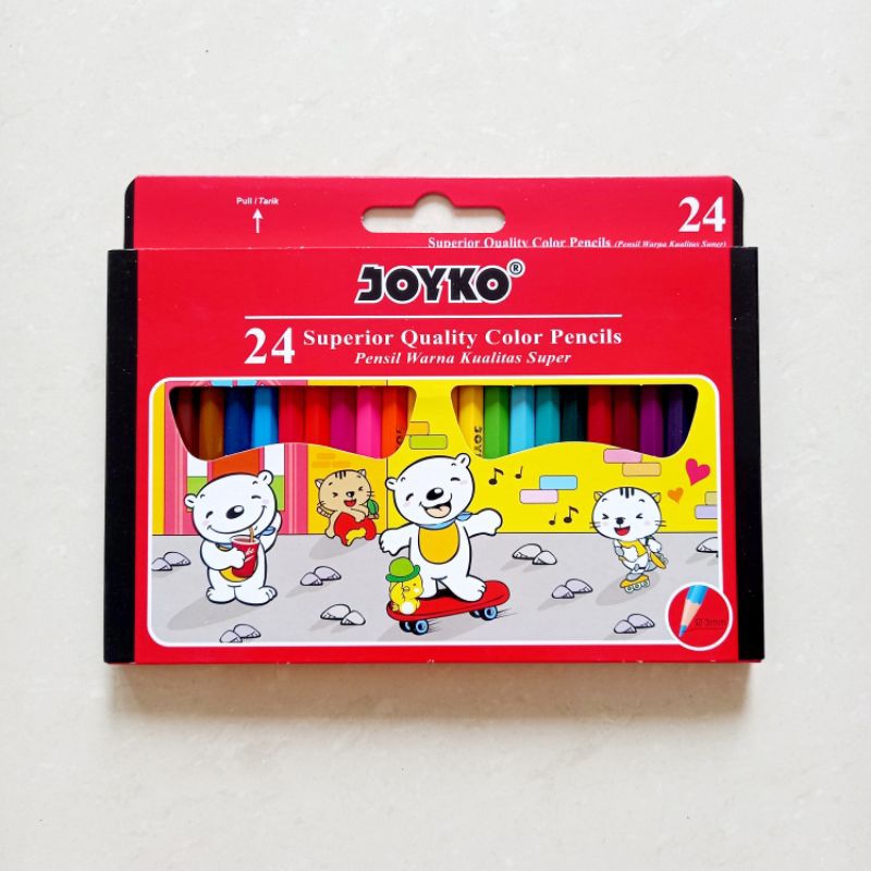 

[ MURAH ] Pensil Warna Color Pencil 24 Warna Joyko CP-S24 Pendek