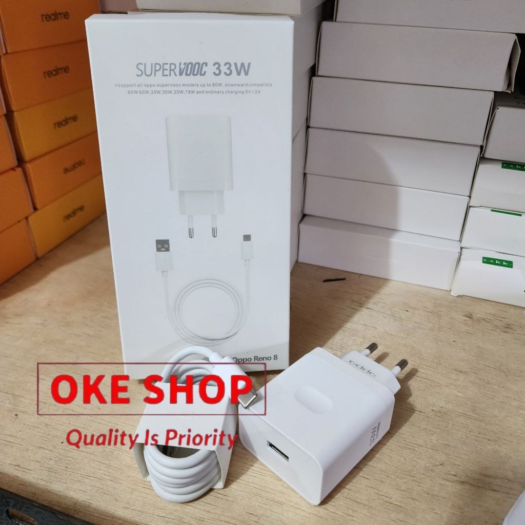 Charger OPPO Super Vooc 33w Fast Charging Oppo OPPO A57 2022 / A57S / A57 5G / A57E Usb Kabel data T