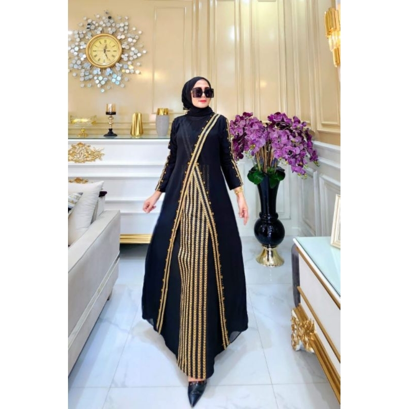 ( TERLARIS ) Gamis abaya jersey super mix ceruty / abaya turkey / gamis abaya turkey / gamis abaya t