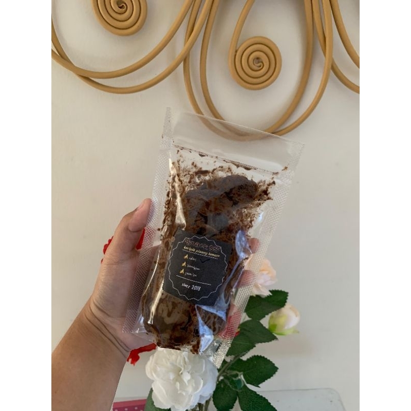

kripik pisang coklat lumer