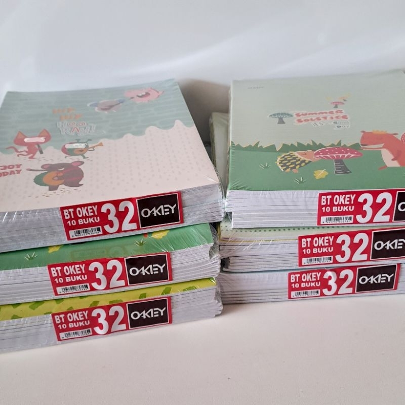 

(10 Pcs) Buku OKEY-32 Lembar/Buku Tulis Isi 32 Lembar/Buku Catatan Sekolah