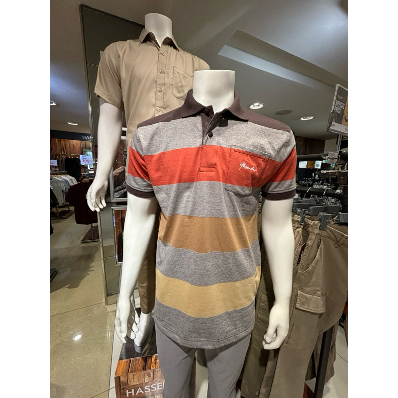 [ORIGINAL] HASSENDA MEN MOTIF GARIS TERBARU | POLOSHIRT COWOK HASSENDA | KAOS BERKERAH COWOK