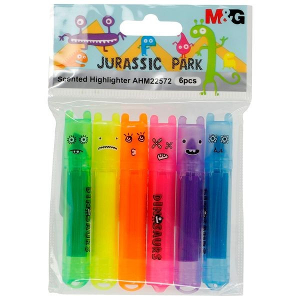 

Highlighter Textliner Mini M&G Jurassic Park 6 Warna Translucent Penanda Tulis Lucu #AHM22572 – Set ( 6 Warna )