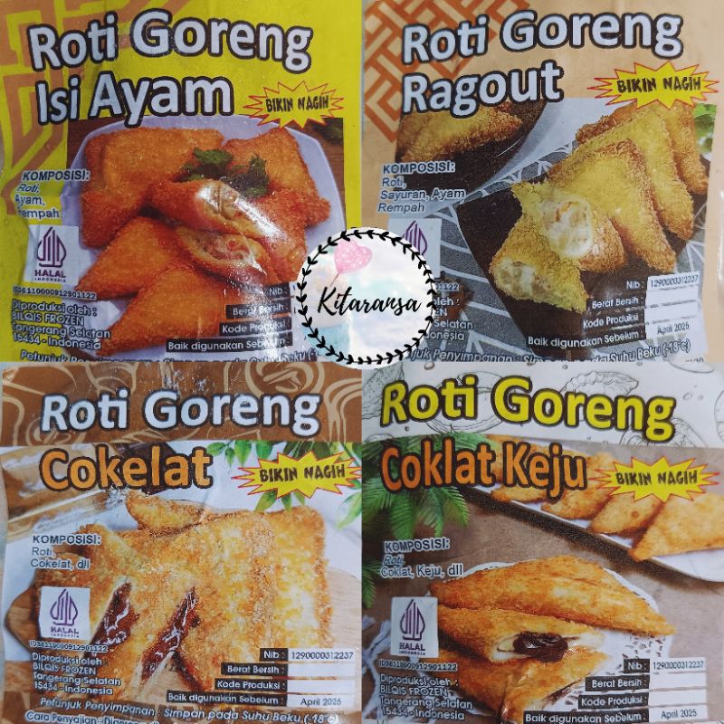 

Roti Goreng Coklat/Roti Goreng Ayam/Roti Goreng/Roti Goreng Isi