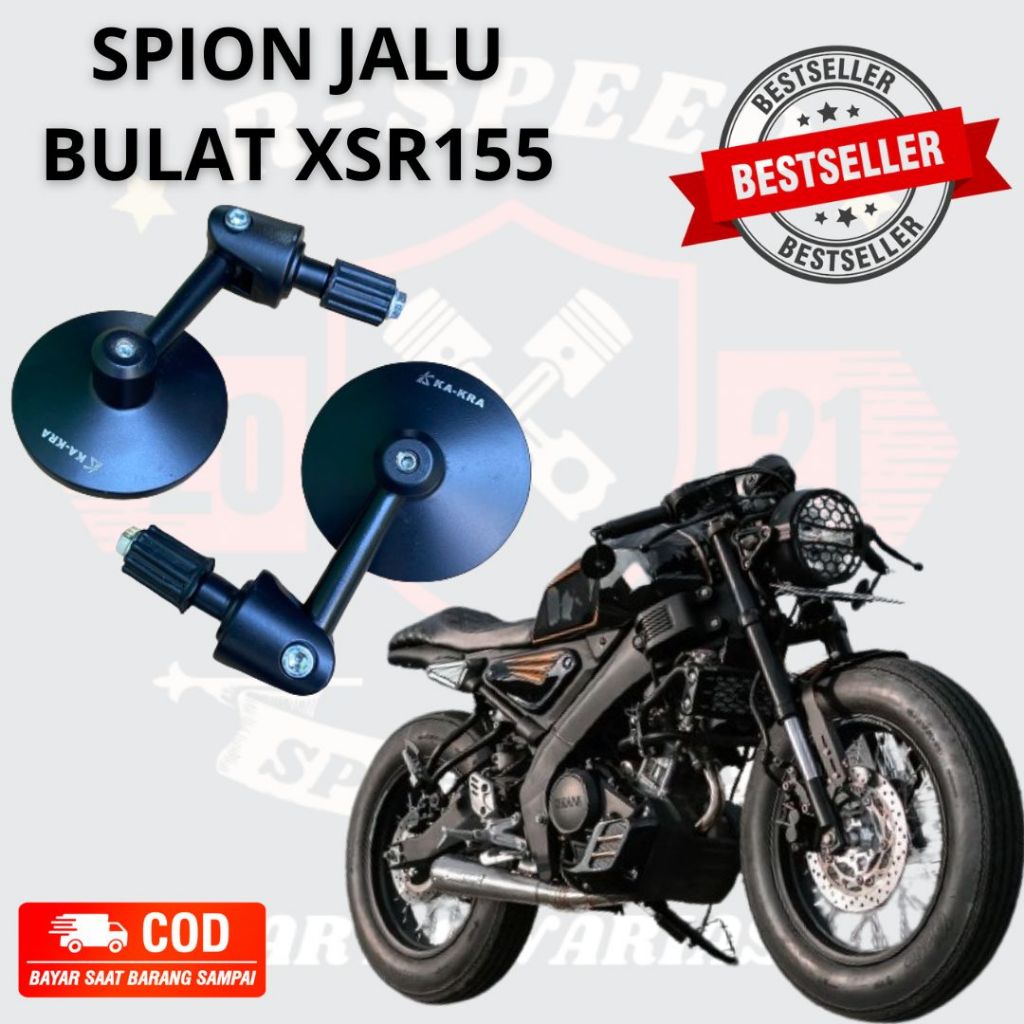 SPION BAR END JALU BULAT CAFE RACER PNP YAMAHA XSR 155