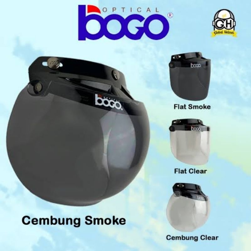 Kaca Helm Bogo | Visor Helm Bogo flat | Kaca helm bogo cembung