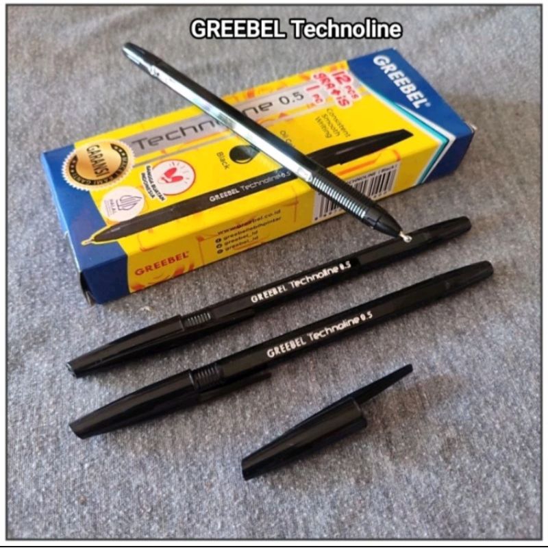 

1 Pcs Pulpen Greebel Technoline Hitam