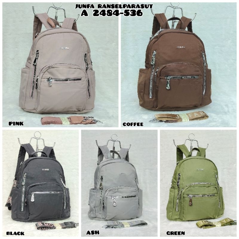 TAS RANSEL JUNFA  MODE 2484-536 BAHAN PARASUT MULTIFUNGSI