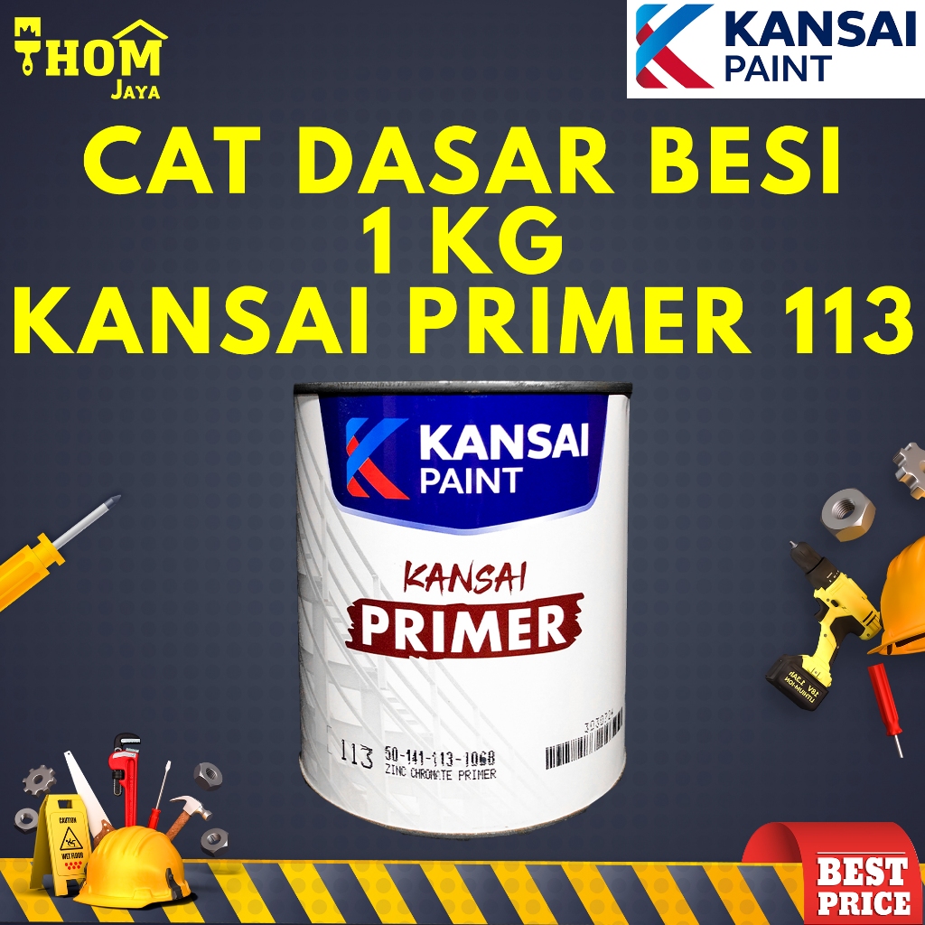 CAT DASAR BESI / CAT ANTI KARAT - 1 KG - KANSAI PAINT (PRIMER GREEN 113)