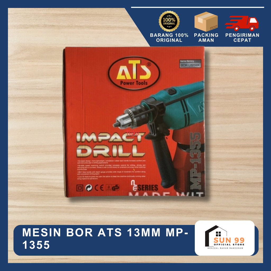 Mesin Bor Listrik ATS 13 mm / Power Tools Impact Drill