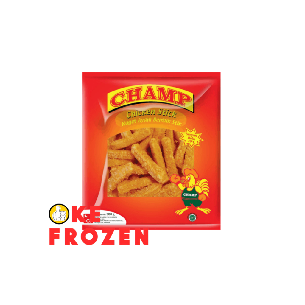 

CHAMP CHICKEN STICK 500 GR (STIK NAGET AYAM)