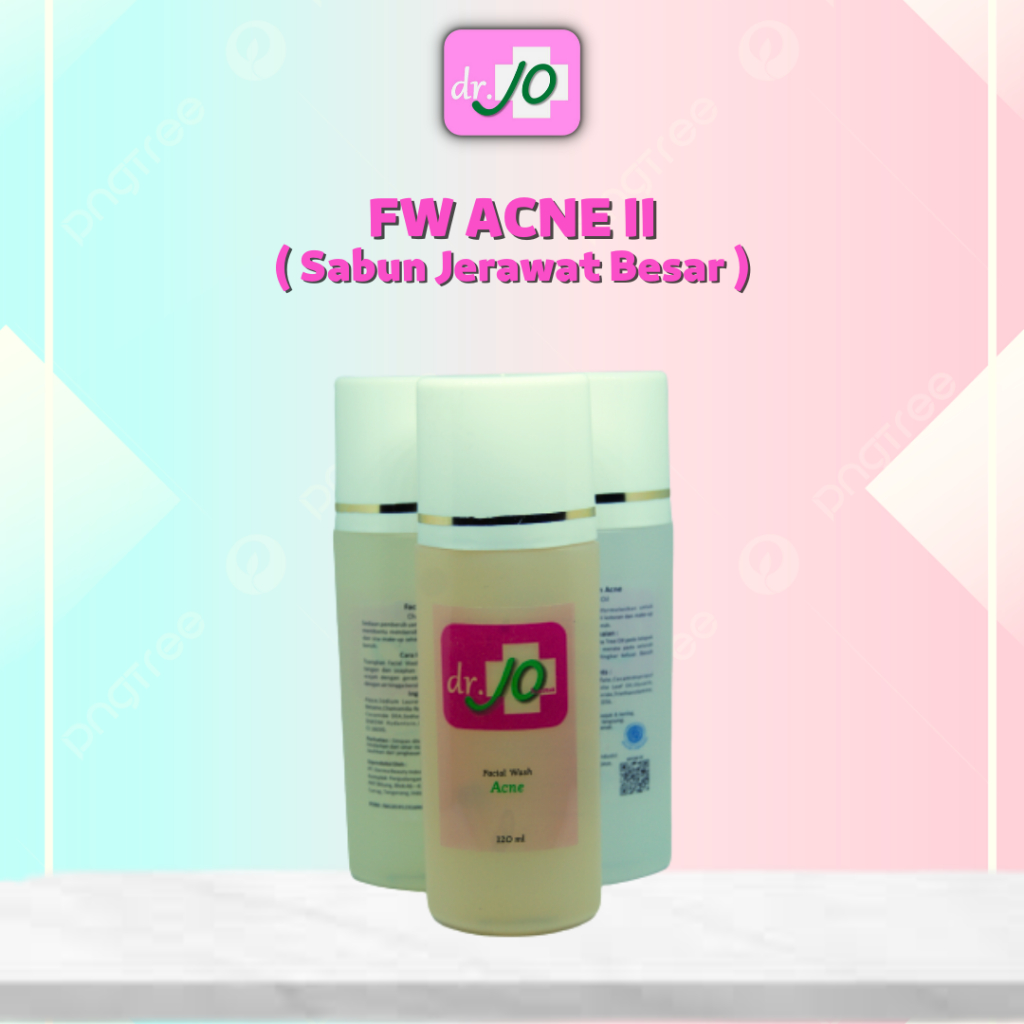 DR.JO FACIAL WASH ACNE II | SABUN WAJAH BERJERAWAT KLINIK DR.JO BPOM AMAN
