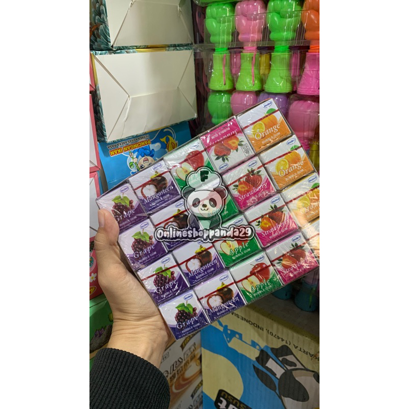 

permen karet rasa buah