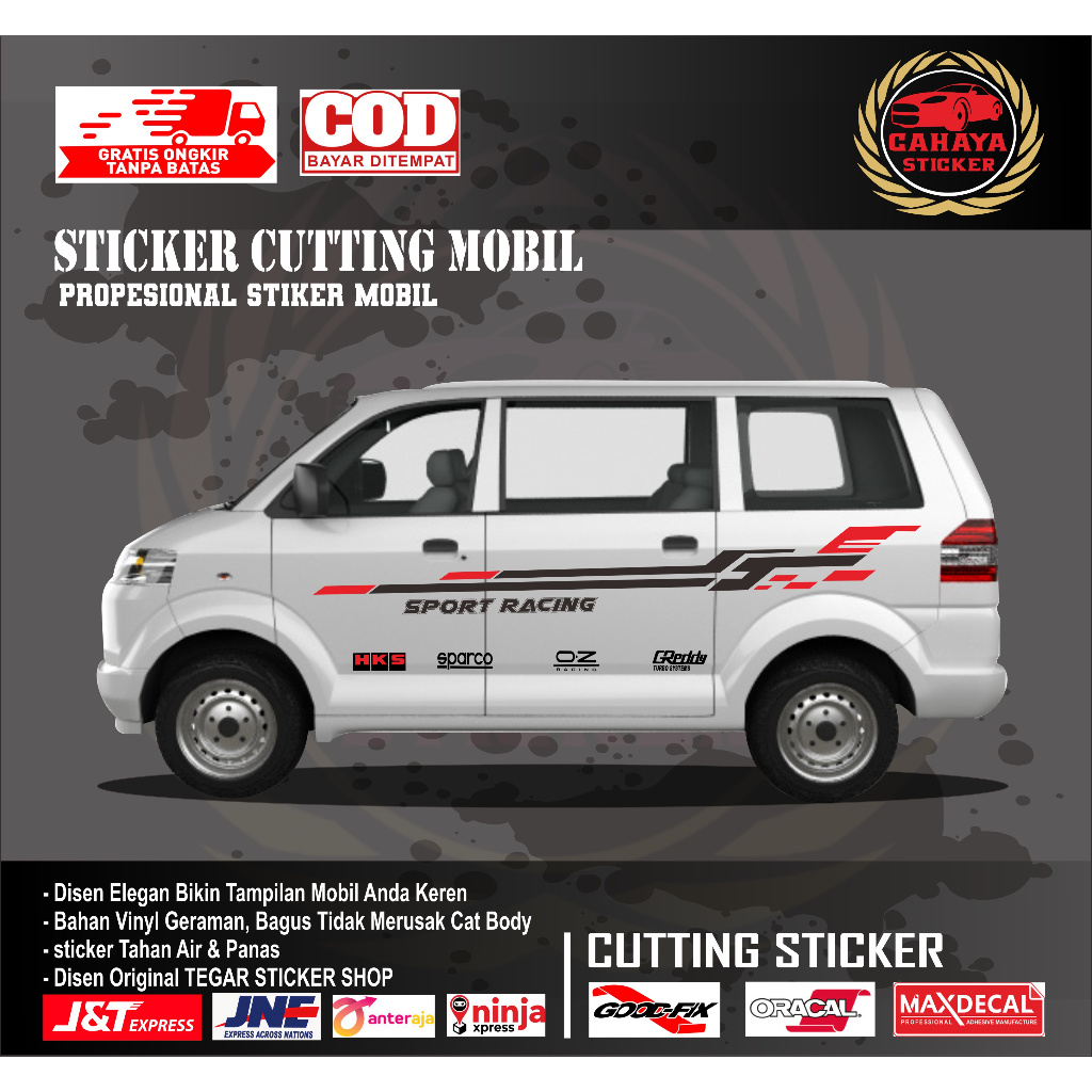 sticker mobil arena apv sticker mobil suzuki arena apv sticker lis mobil sticker variasi body mobil
