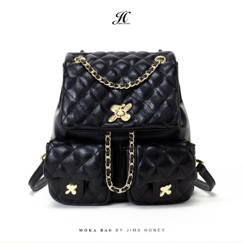 Jims Honey - Moka Backpack - Tas Ransel Wanita - Tas Wanita Kekinian - Tas Wanita Terbaru - Ransel K