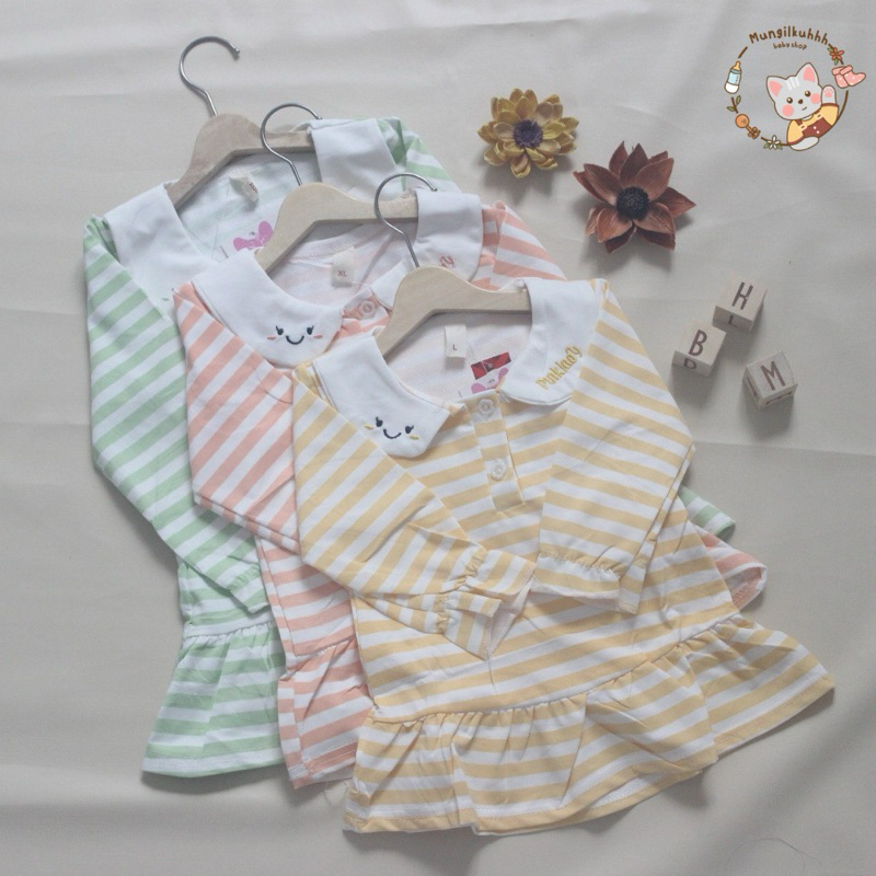 Dress Anak dan Bayi Perempuan Gamis Garis