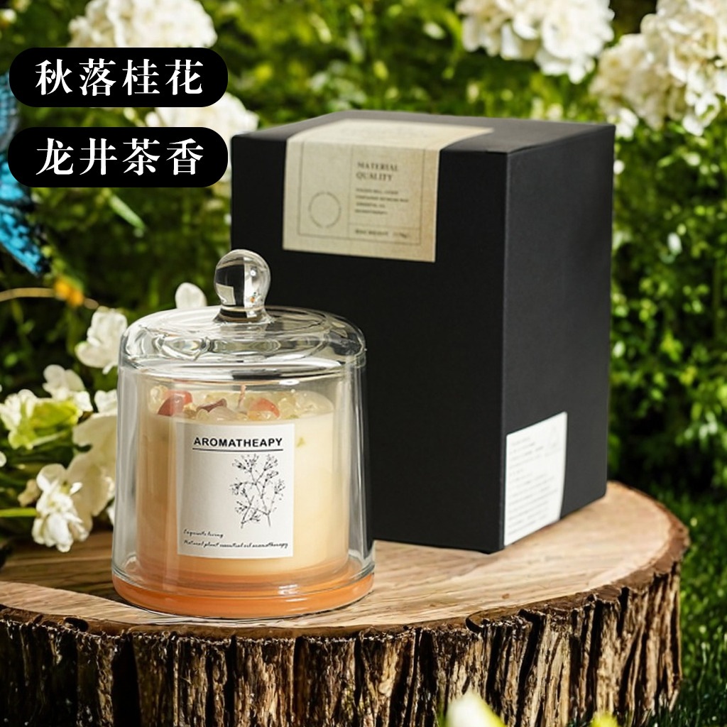 Eyre Mawar BeludruLilin Aromaterapi - Minyak Atsiri Mineral / Lilin Aromaterapi Premium, Elegan Dan