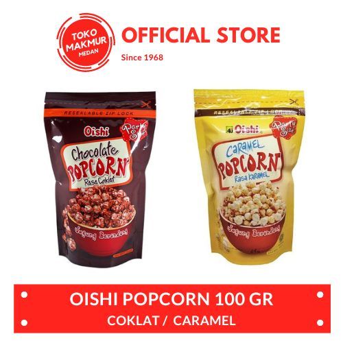 

OISHI POPCORN COKLAT /CARAMEL 100 GR