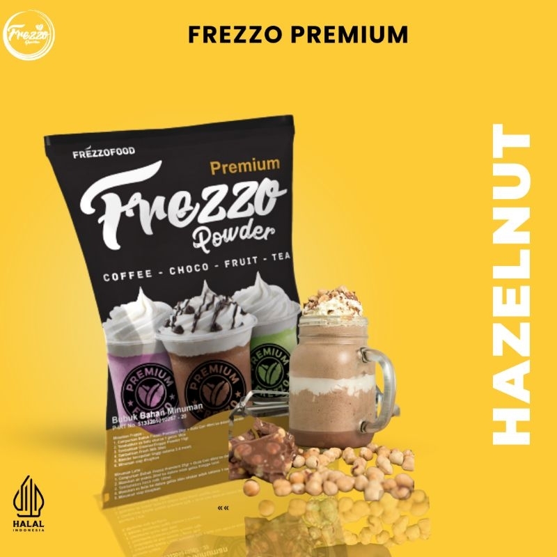 

Bubuk Minuman Rasa Hazelnut Premium Frezzo 1kg/ Minuman Murah dan Enak Frezzo Premium