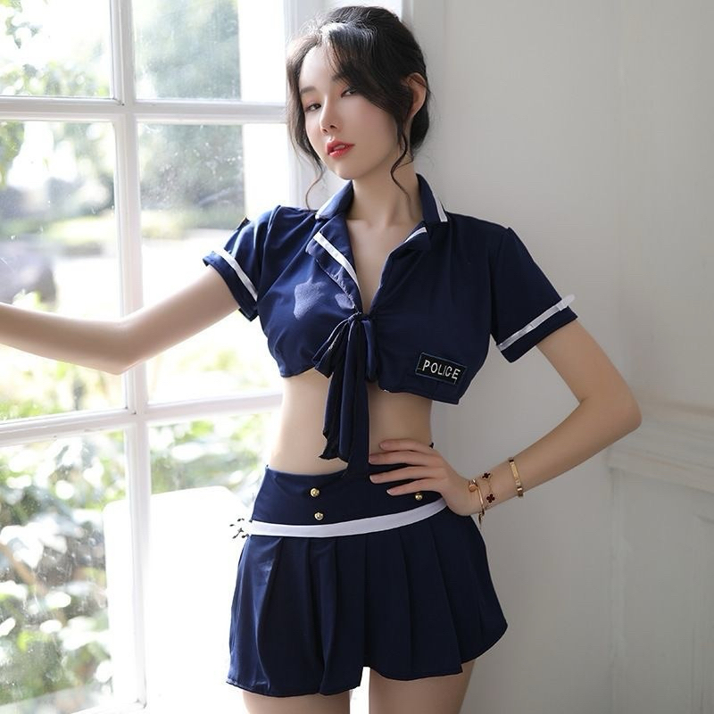 louis lingerie sexy cosplay polisi polwan