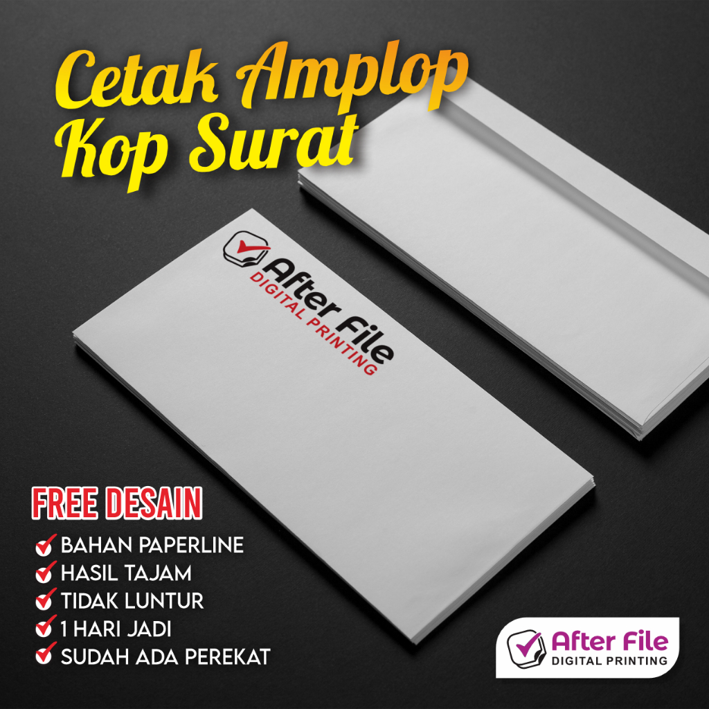 

CETAK AMPLOP KOP SURAT 11X23 CUSTOM