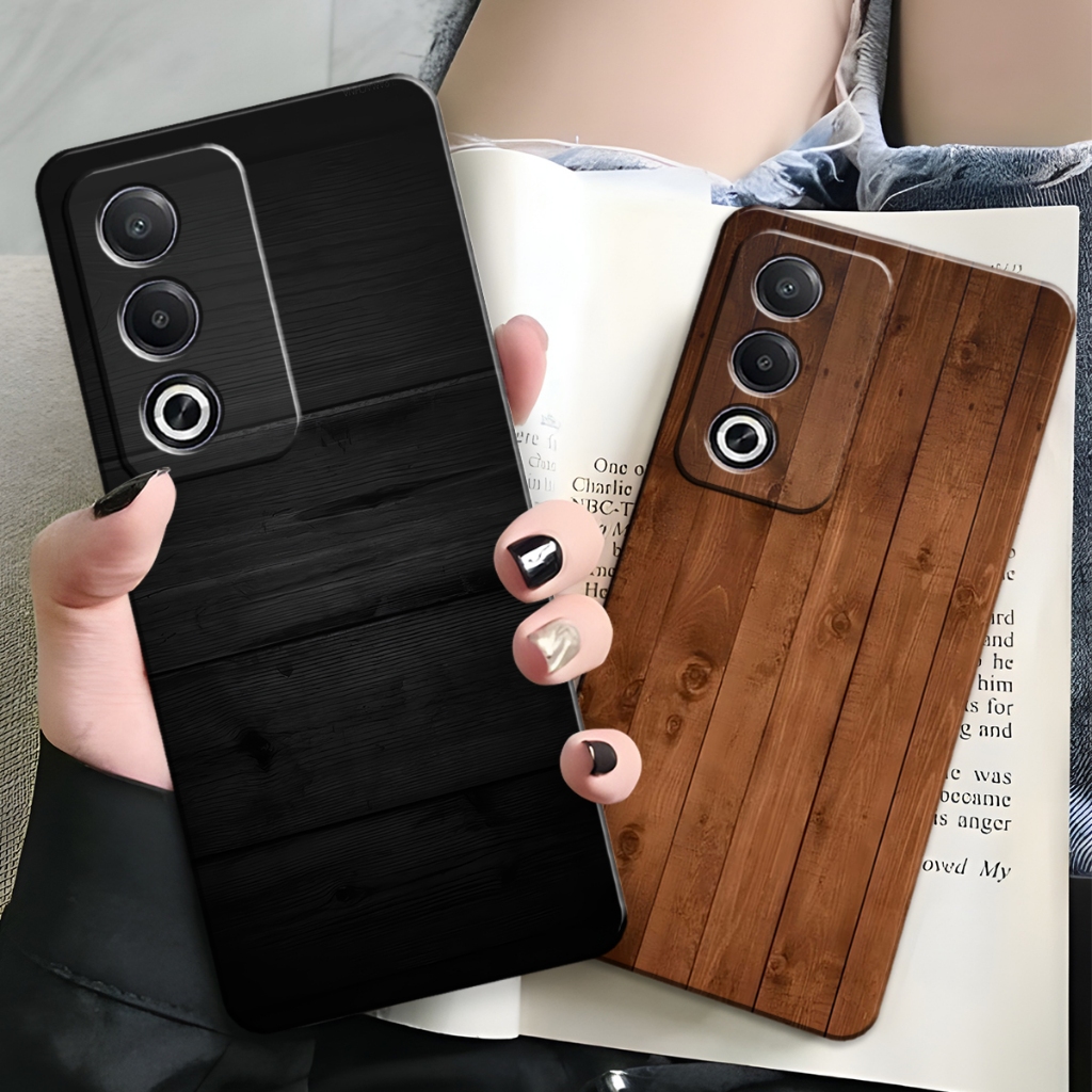 Softcase Oppo A3 Pro Terbaru 2024 Case Silikon TPU Motif Kayu  Case Oppo Elegan COD