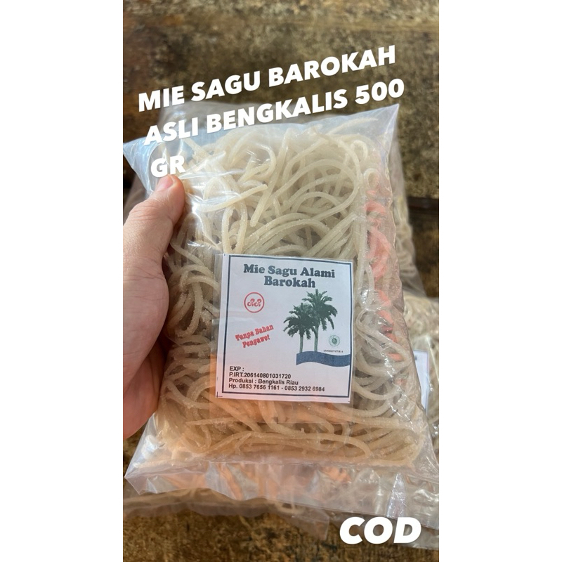 

MIE SAGU BAROKAH ASLI BENGKALIS 500 GR