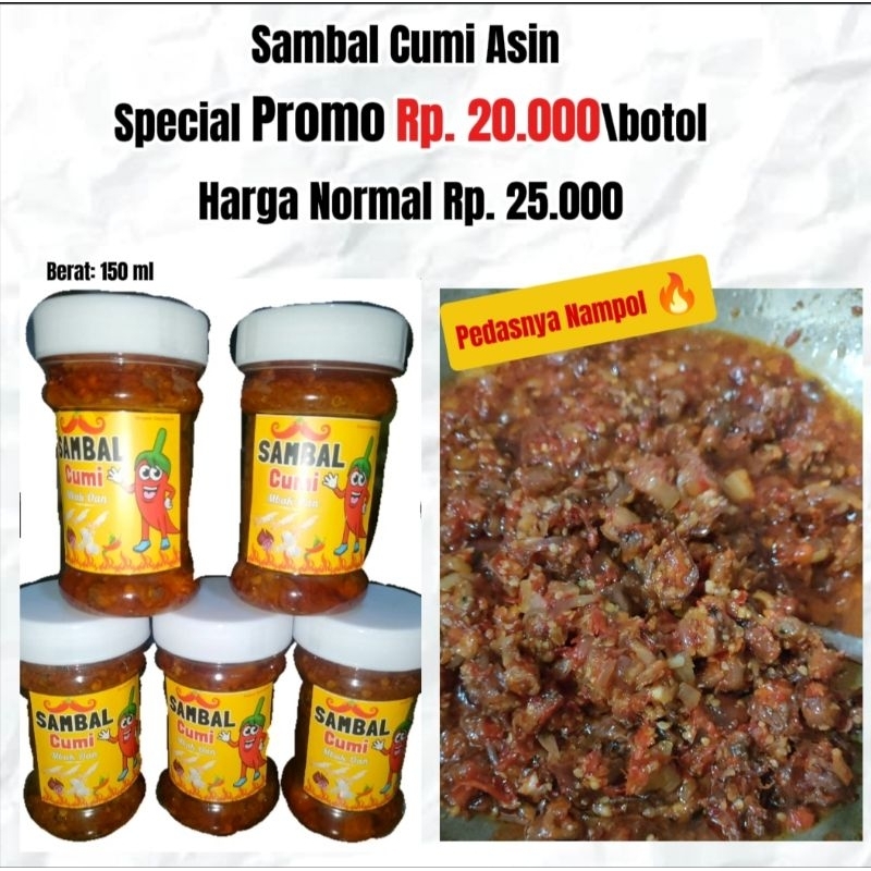 

Sambal Cumi Special Promo pedasnya Nampol