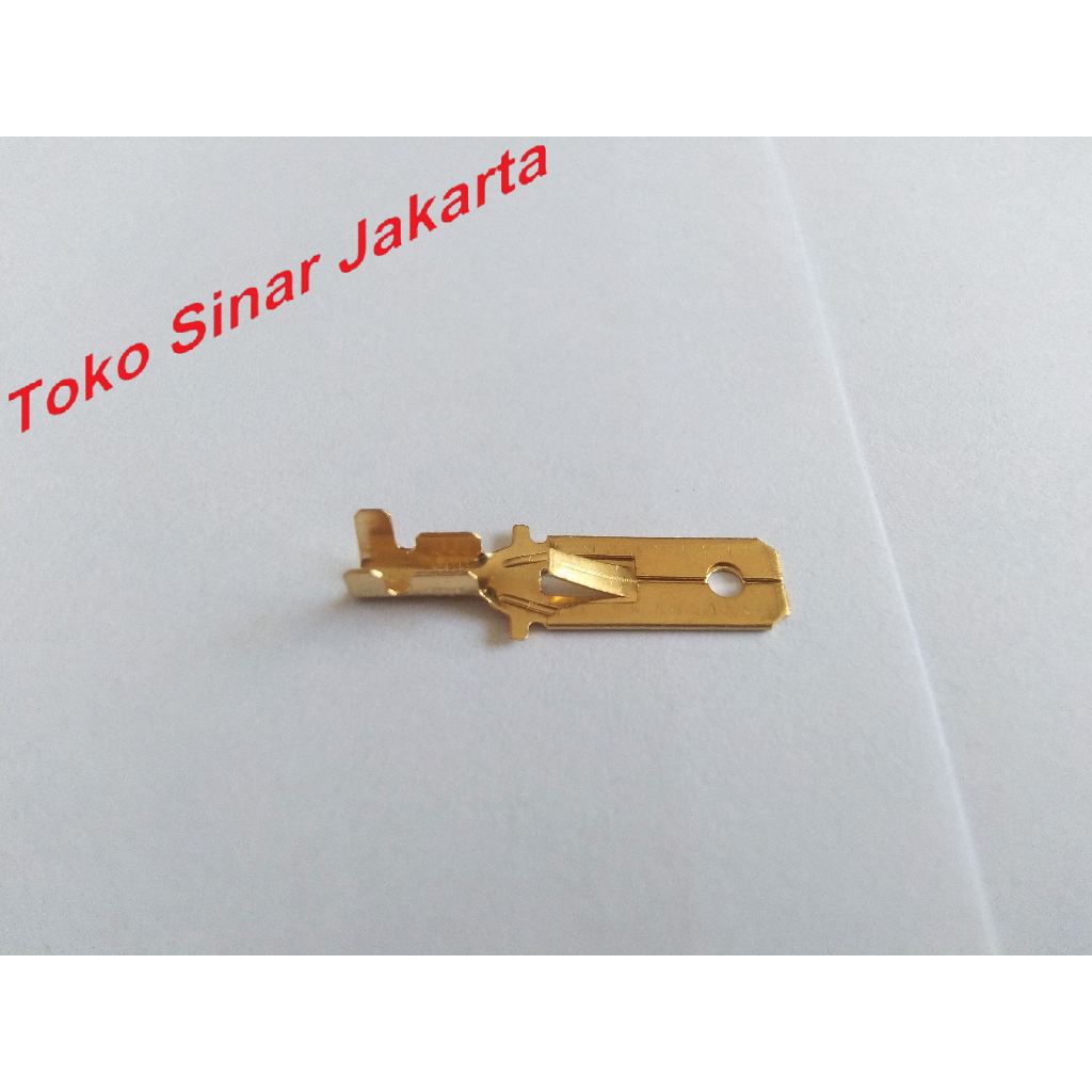 Skun Sekun Soket Socket Cucuk Gepeng Kabel Terminal Konektor Wire Connector BESAR Jantan Male