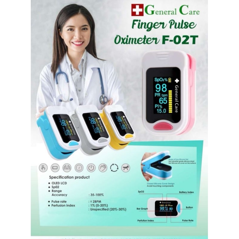 Finger Pulse Oximeter General Care F-02T