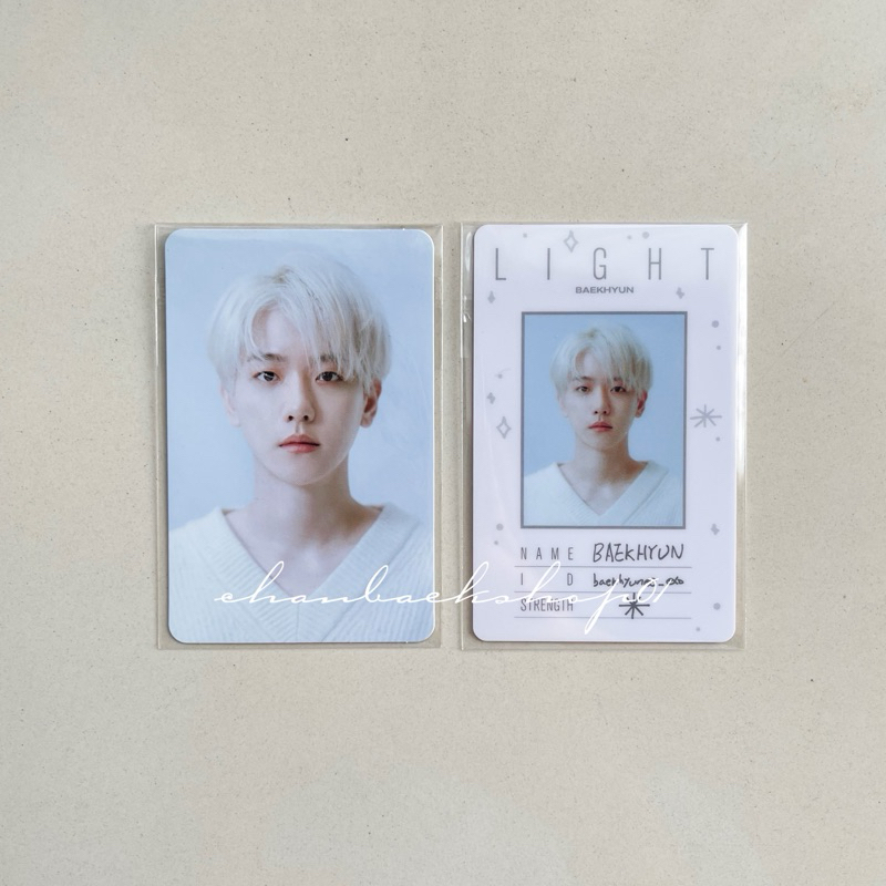 BAEKHYUN LIGHT MERCH OFFICIAL PHOTOCARD