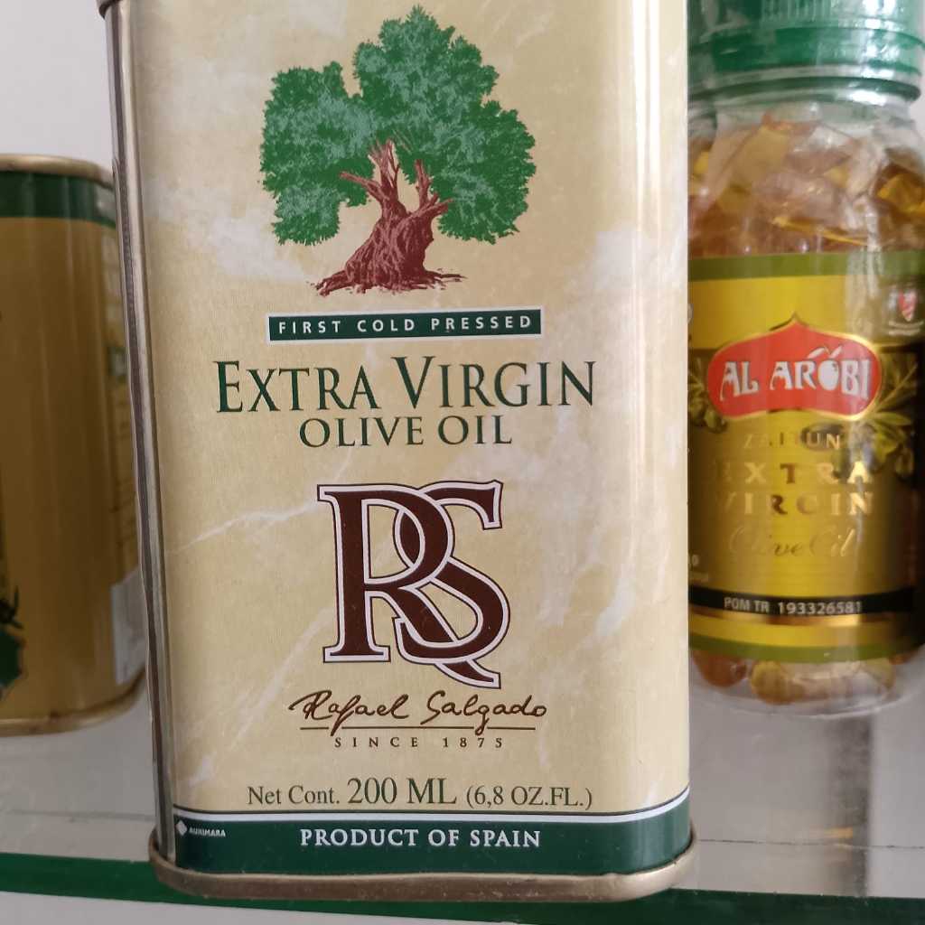 

Minyak zaitun rs 200ml extra virgine kemasan kaleng