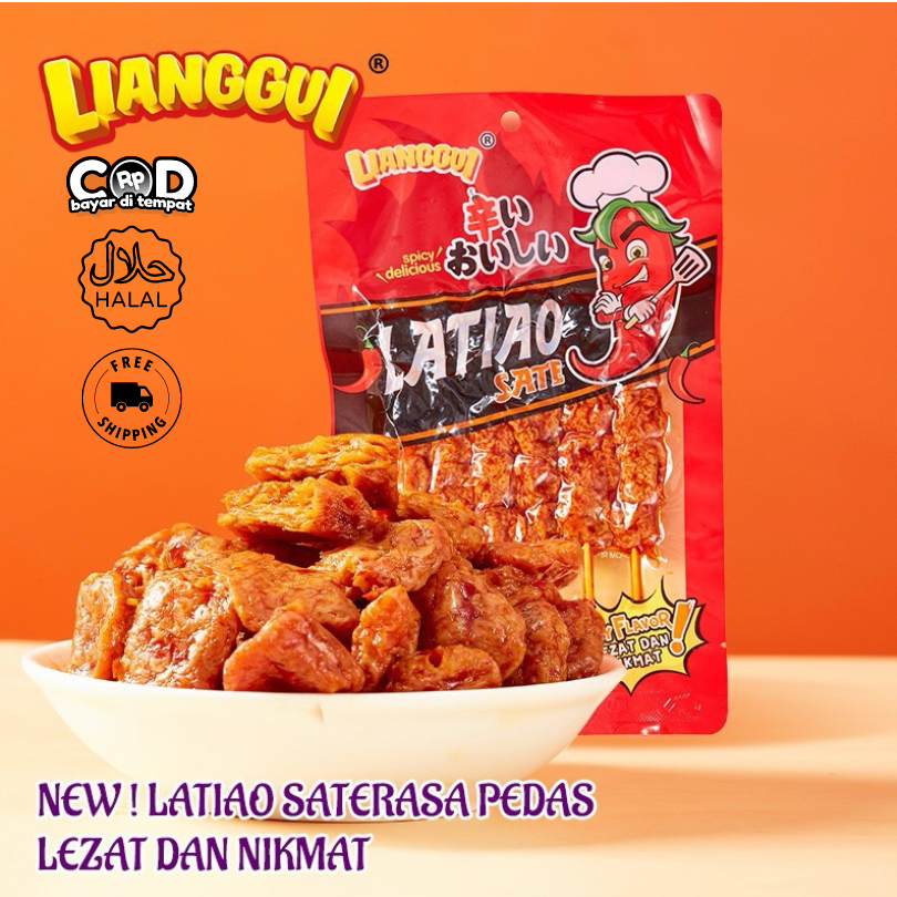 

LIANGGUI LATIAO SATAY Pedas SPICY FLAVOR Sate FLAVOR CEMILAN VIRAL LATIAO SATE SPICY