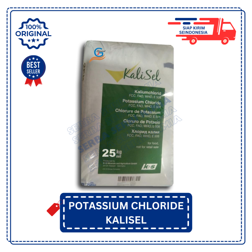 Potassium Chloride Food Grade KCL Ex Kalisel 25 kg