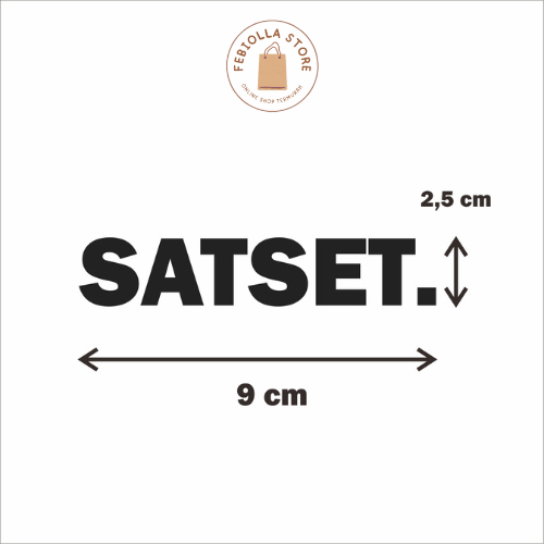Stiker Cutting SATSET Stiker Motor Mobil Cutting Stiker Murah Keren