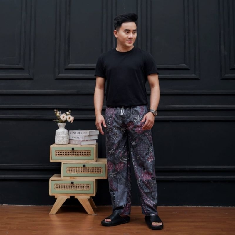 CELANA BATIK PRIA WANITA DEWASA MOTIF BATIK CELANA BETAWI KOLOR HARIAN