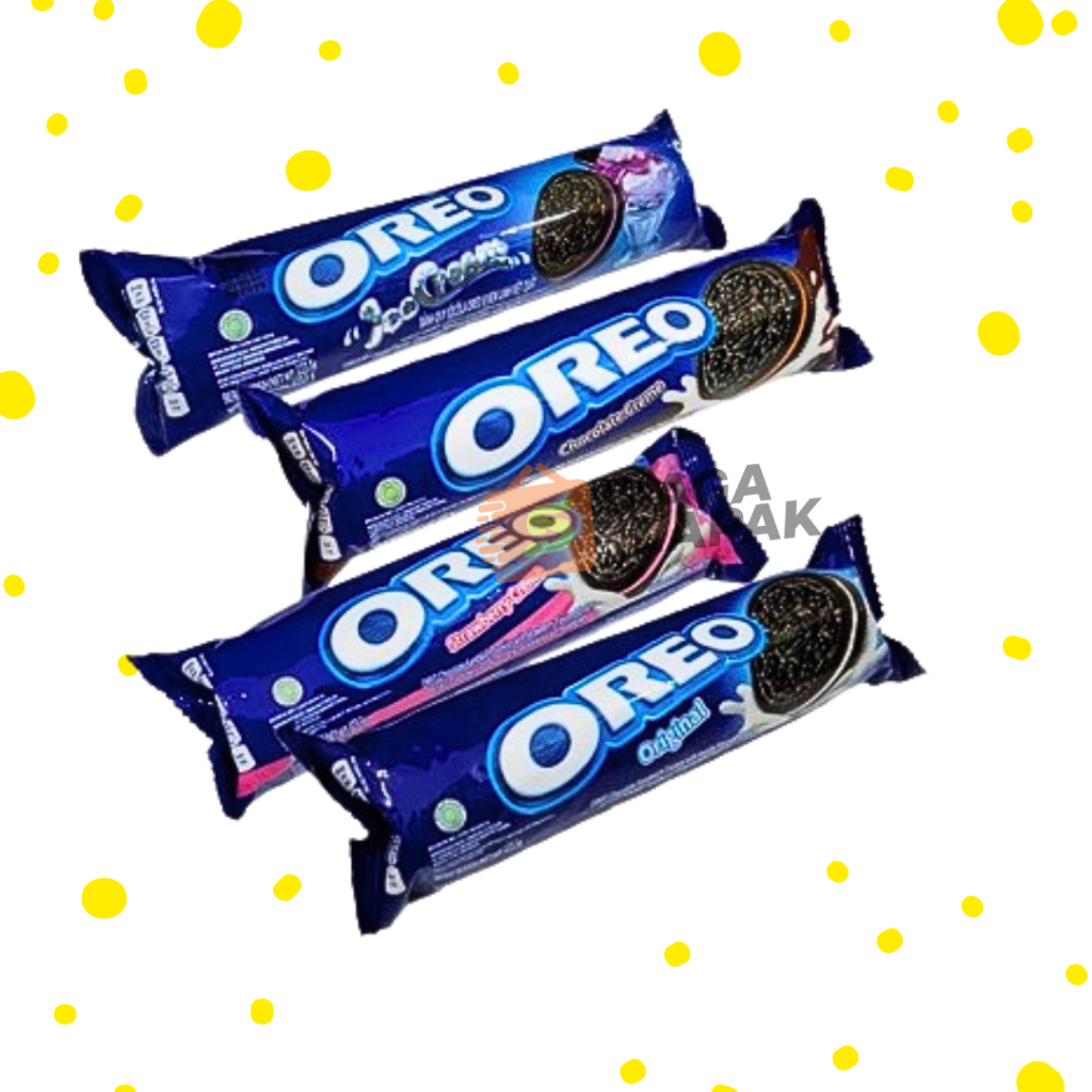 

Oreo Roll Biskuit 119,6gr All Varian Rasa Vanila Coklat