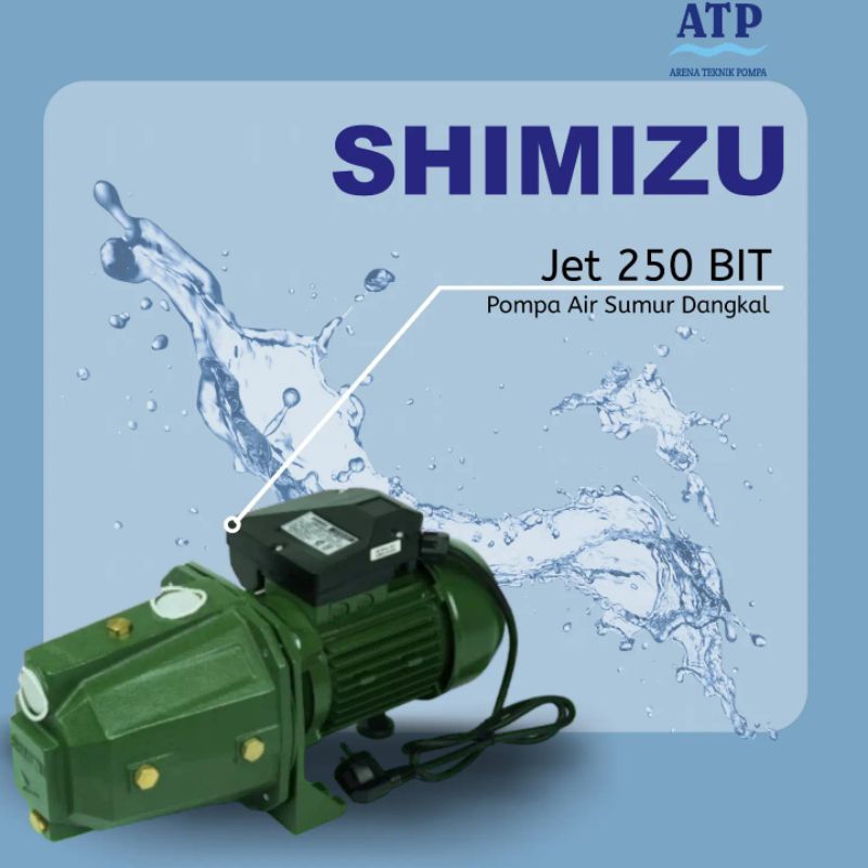 Shimizu Pompa Air Semi Jet Pompa Air Sumur Dangkal Jet 250