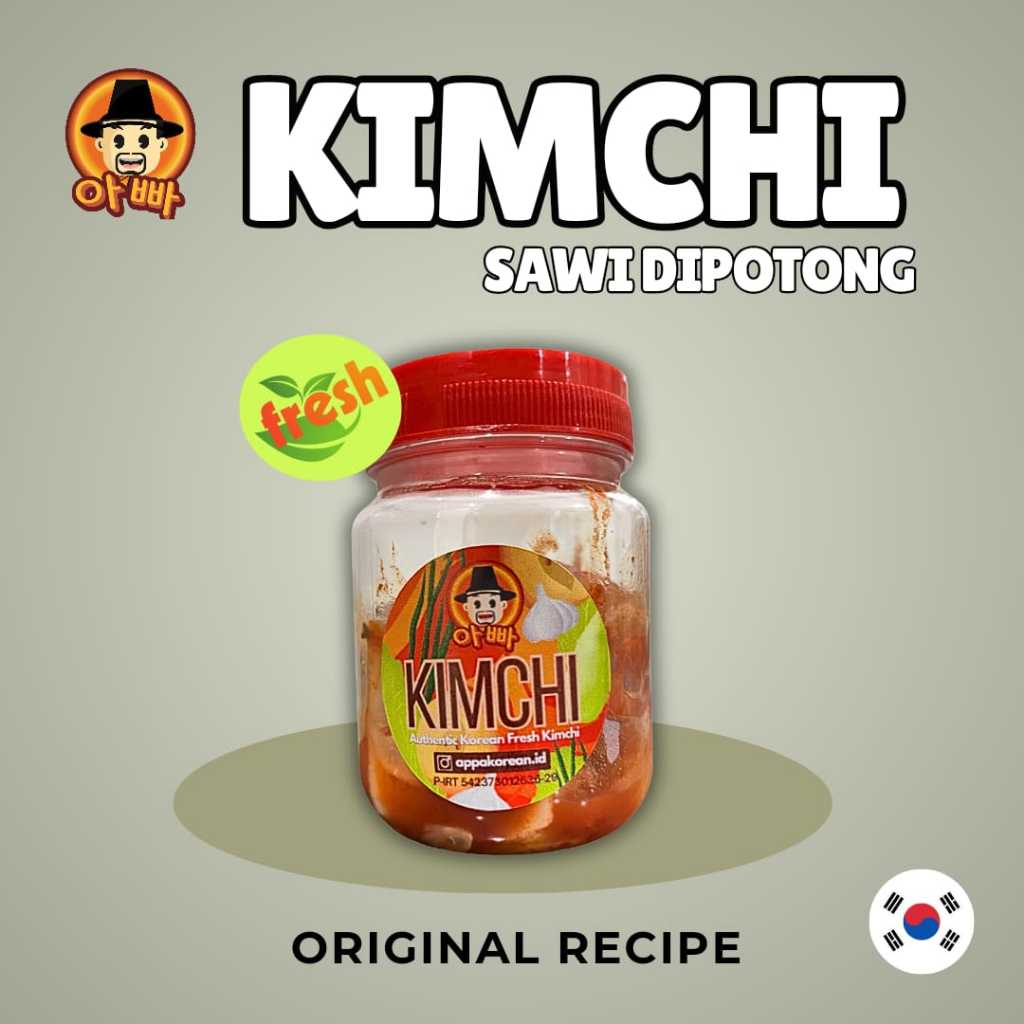 

BAECHU KIMCHI / SAWI PUTIH KIMCHI ( FRESH ) APPA KOREAN 95gr